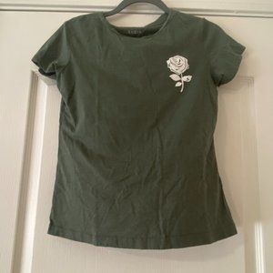 Fashionable Green-rose shirt